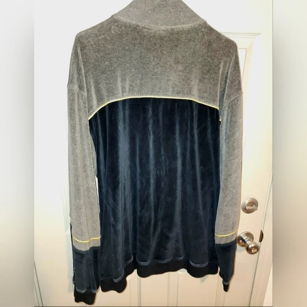 Vintage Starter 71 Track Jacket Velour Zip-up 90s Y2K Logo Streetwear Men's L XL